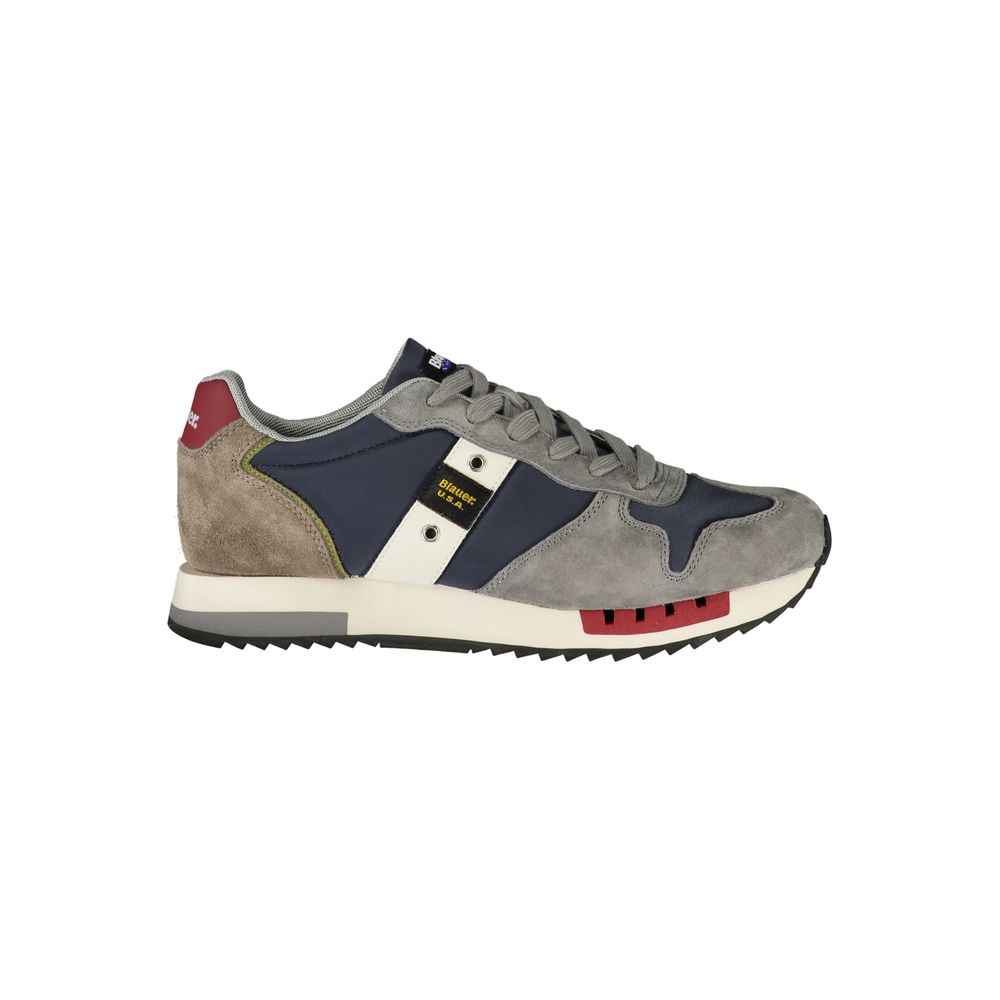 Blauer Blue Polyurethane Men's Sneaker | Regal Royce