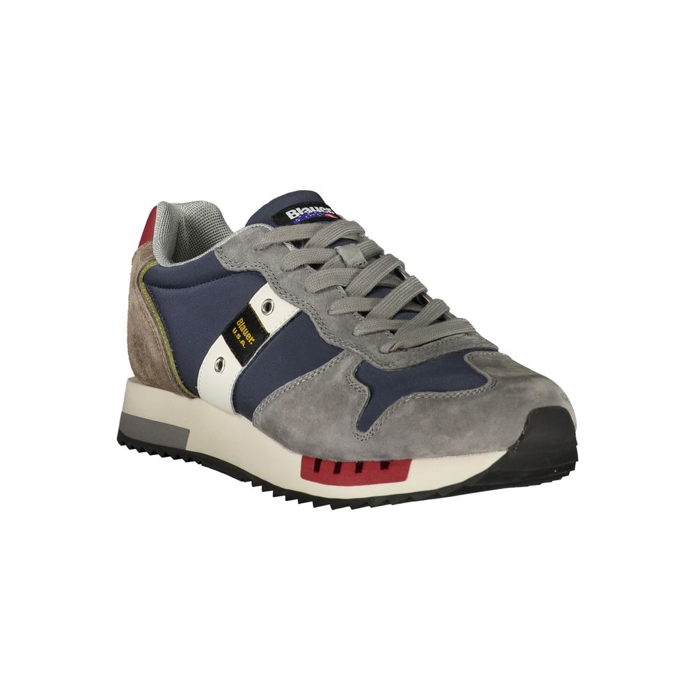 Blauer Blue Polyurethane Men's Sneaker | Regal Royce