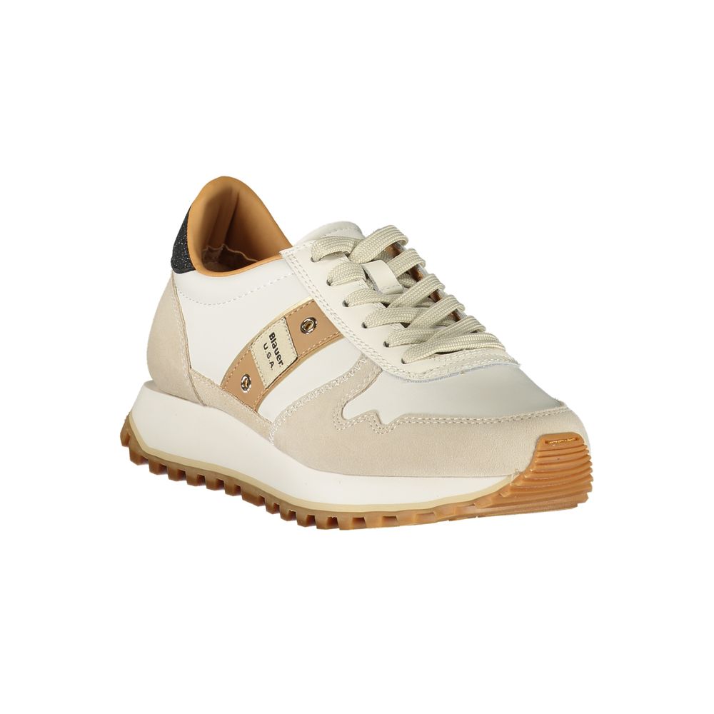Blauer Bianco Polyurethane Donna Sneaker Ready to Dazzle | Regal Royce