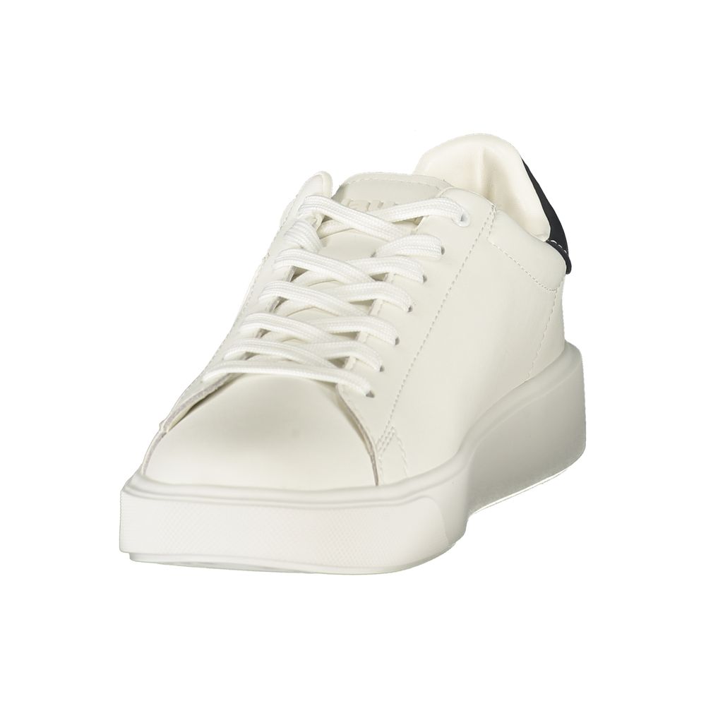 Blauer White Polyurethane Men's Sneaker | Regal Royce