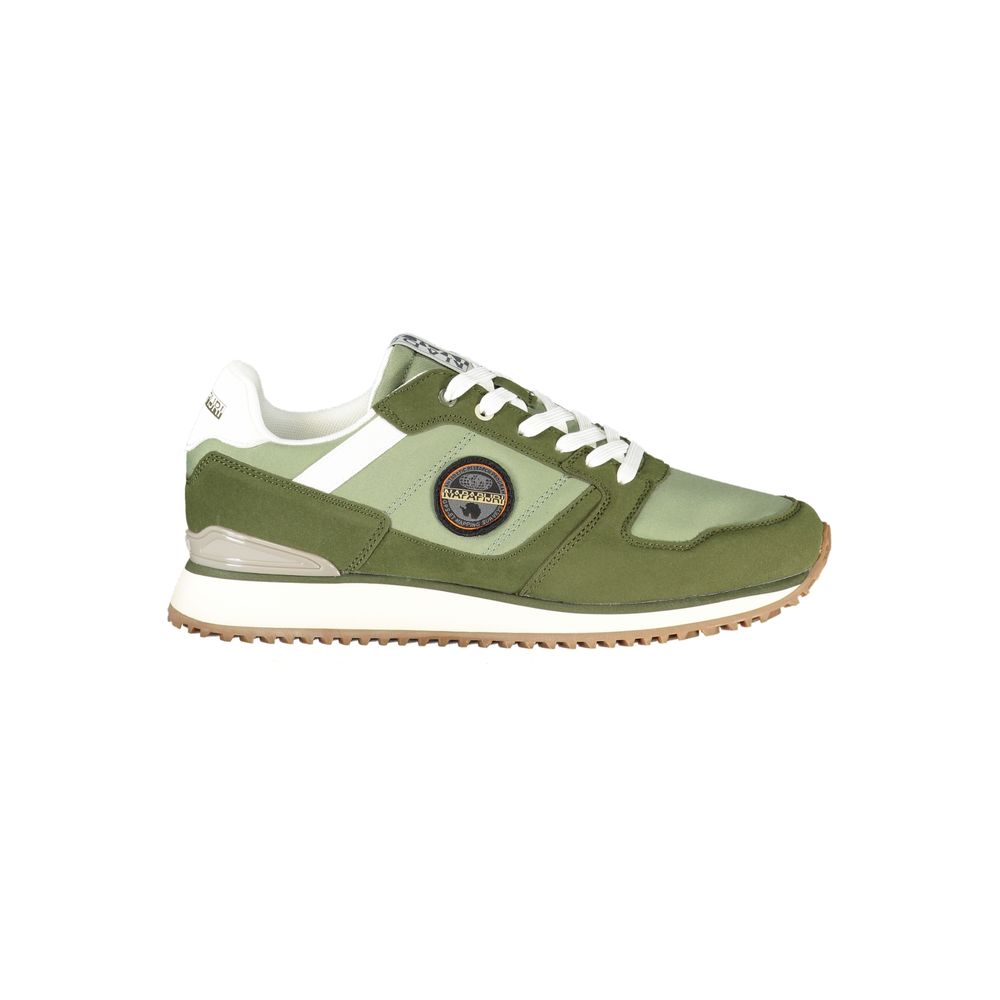 Napapijri Green Polyurethane Men's Sneaker | Regal Royce