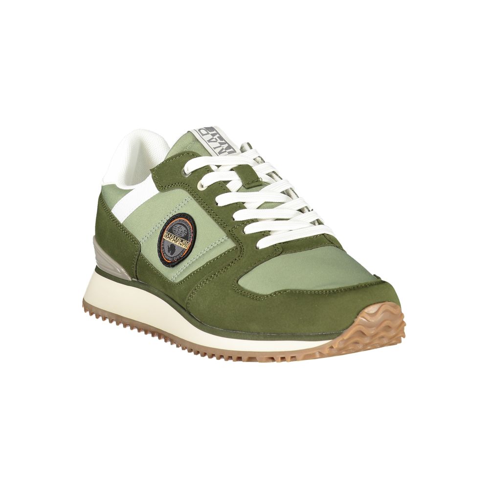 Napapijri Green Polyurethane Men's Sneaker | Regal Royce