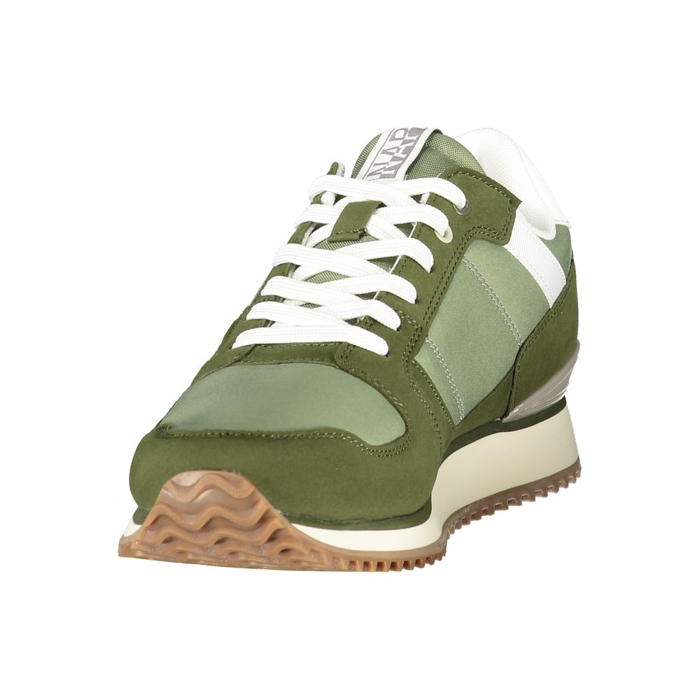 Napapijri Green Polyurethane Men's Sneaker | Regal Royce