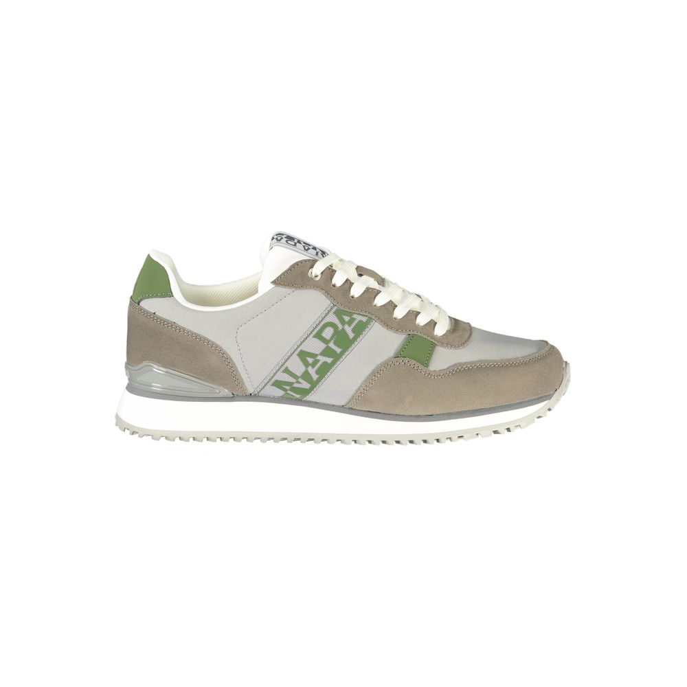 Napapijri Gray Polyester Men's Sneaker | Regal Royce