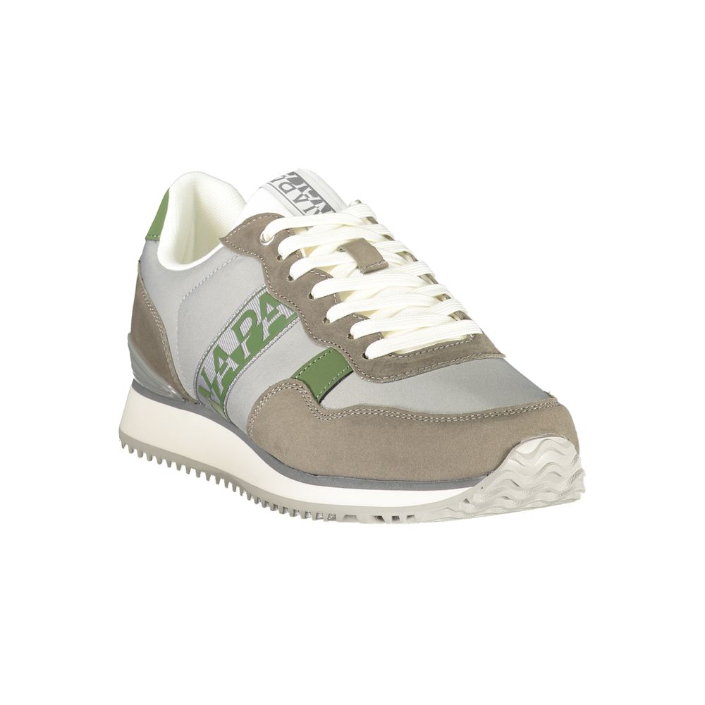 Napapijri Gray Polyester Men's Sneaker | Regal Royce