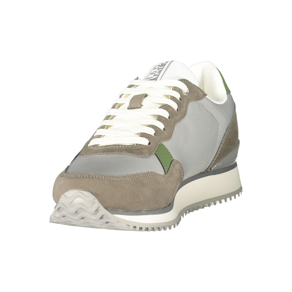 Napapijri Gray Polyester Men's Sneaker | Regal Royce