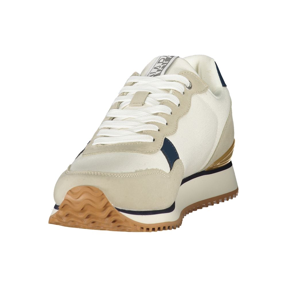 Napapijri White Polyester Men's Sneaker | Regal Royce