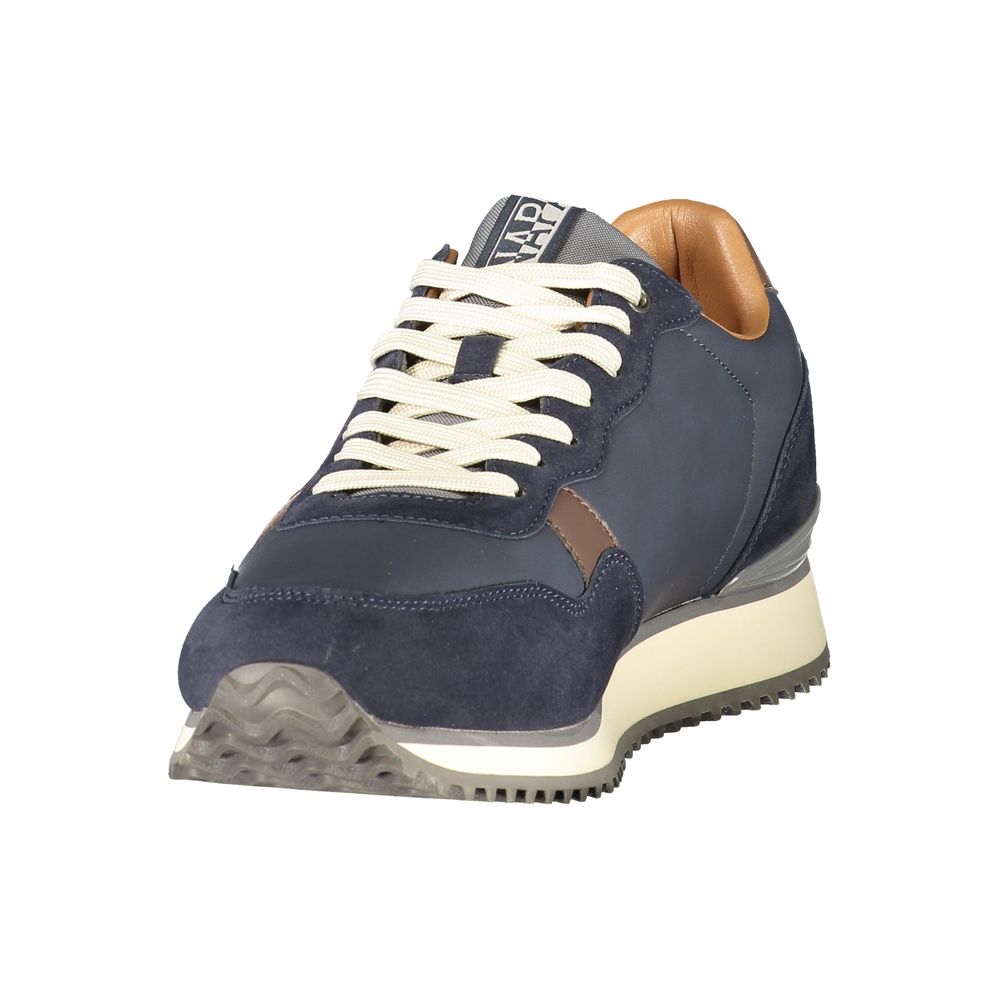 Napapijri Blue Polyester Men's Sneaker | Regal Royce
