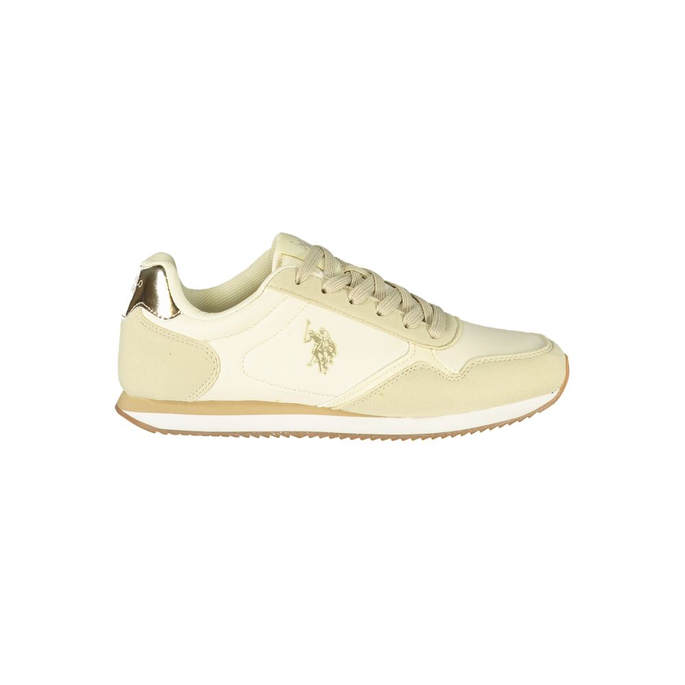U.S. POLO ASSN. Beige Polyurethane Women's Sneaker | Regal Royce