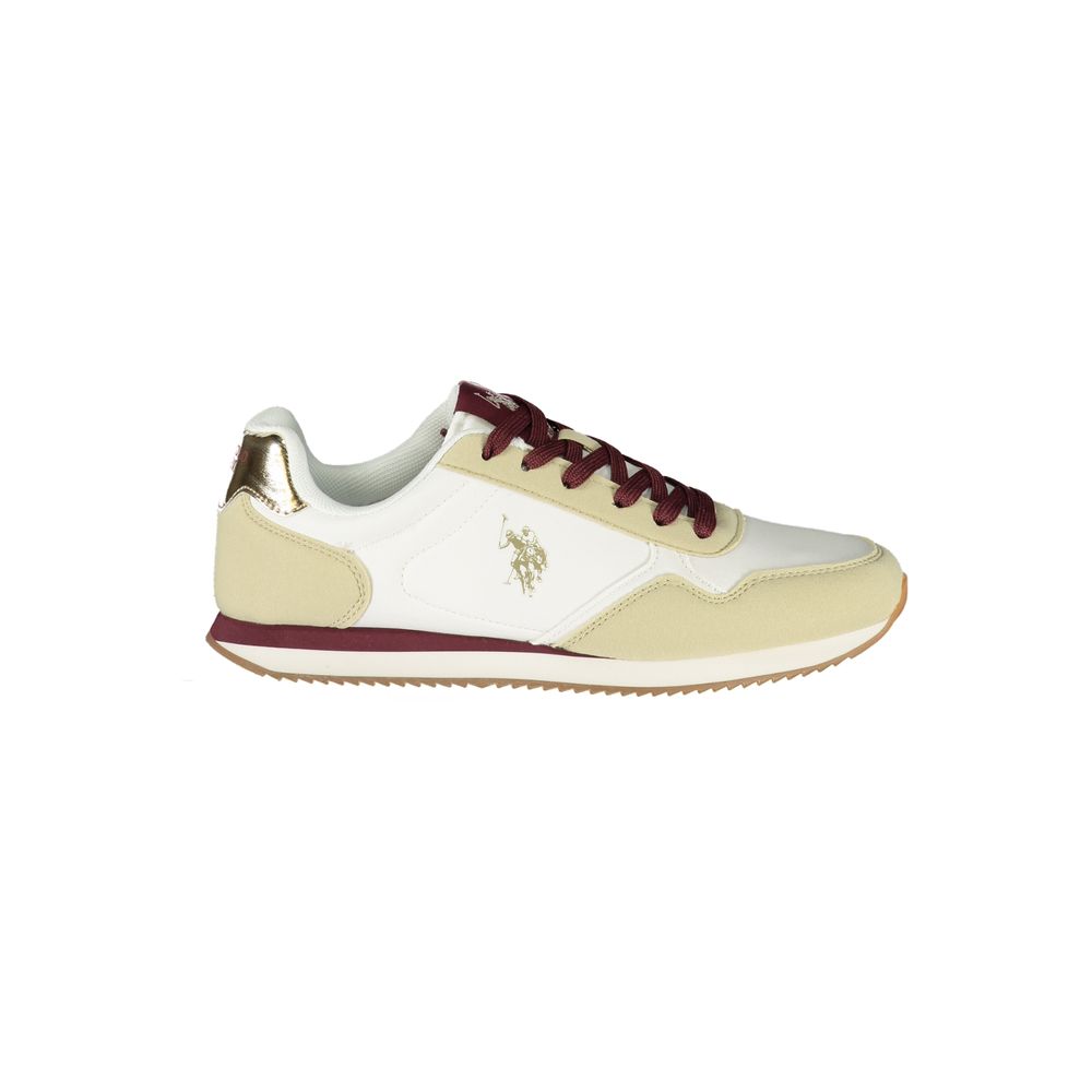 U.S. POLO ASSN. White Polyurethane Women's Sneaker | Regal Royce