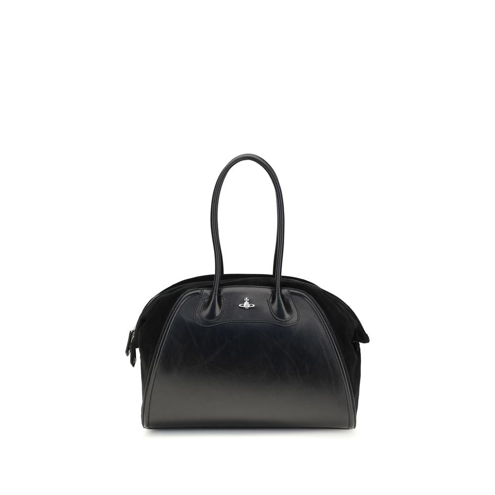 Vivienne Westwood Black Calf Leather Bos Taurus Shoulder Bag | Regal Royce