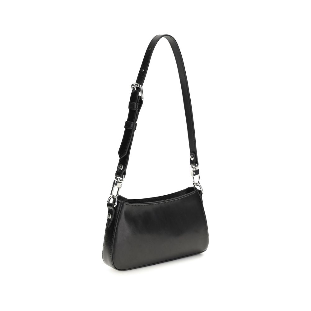 Vivienne Westwood Black Calf Leather Bos Taurus Shoulder Bag | Regal Royce