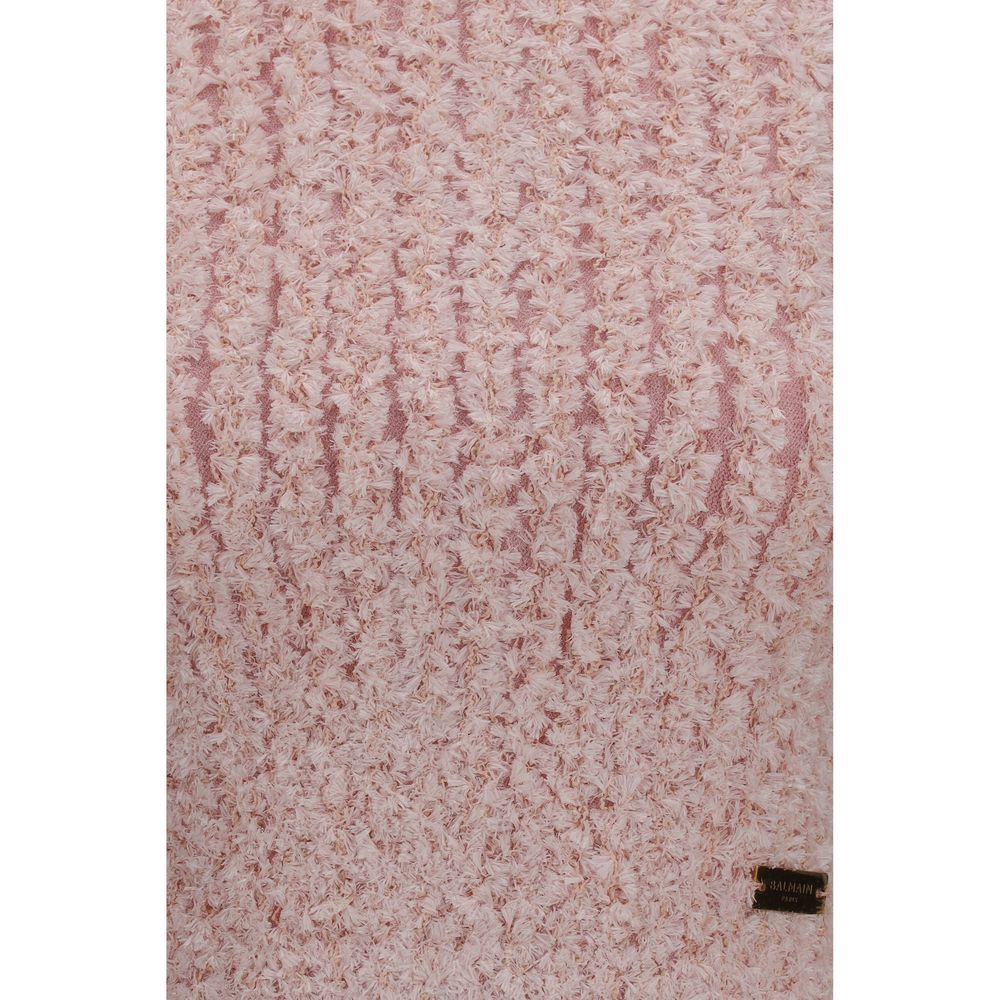 Balmain Multicolor Viscose Sleeveles T-Shirt | Regal Royce