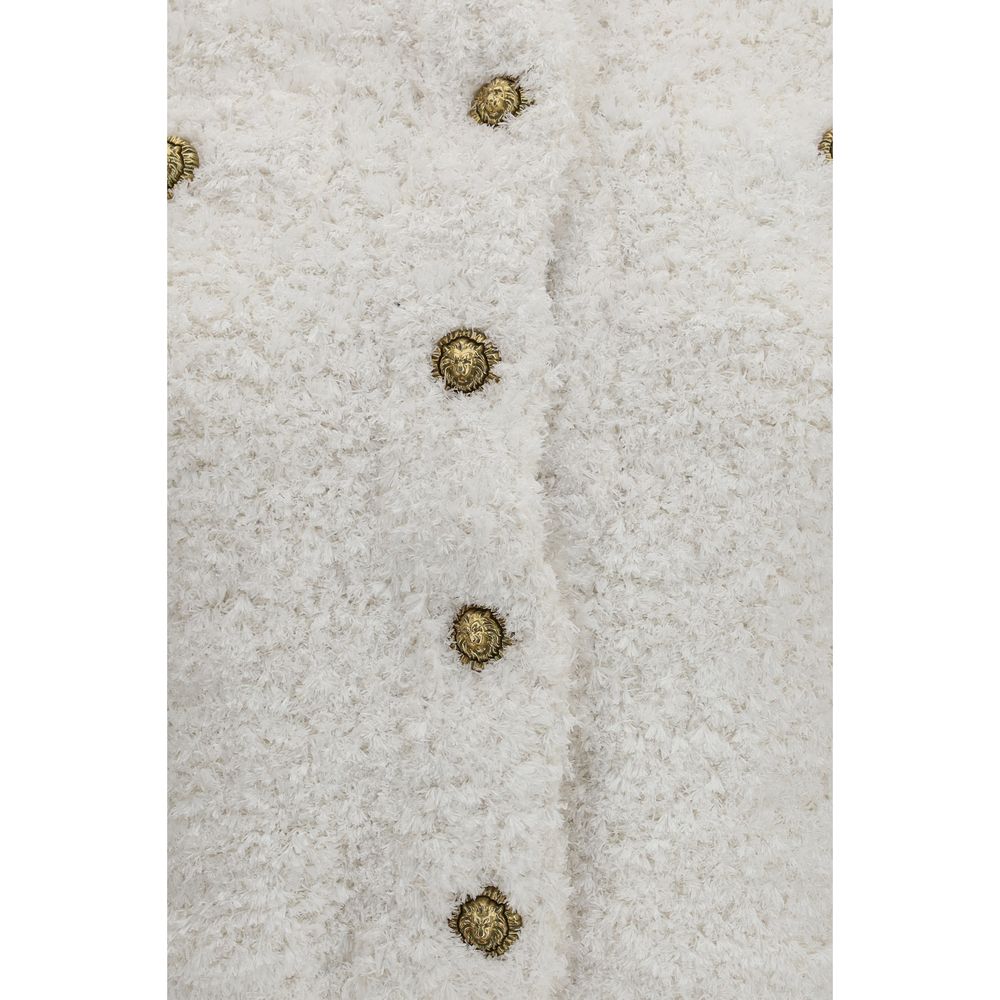Balmain White Polyamide Cardigan | Regal Royce