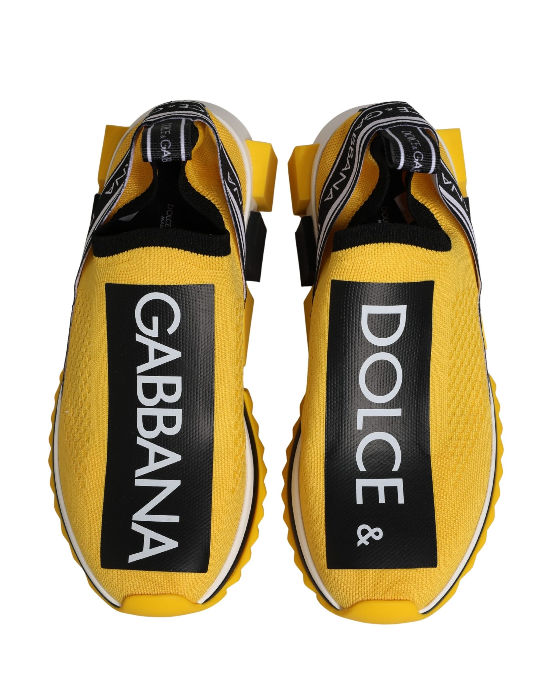 Dolce & Gabbana Yellow Sorrento SlipOn Low Top Sneakers Shoes | Regal Royce