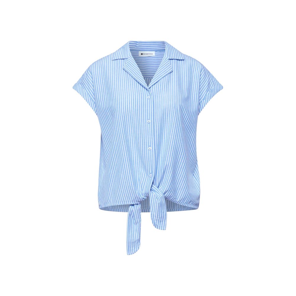 Street One Blue Cotton Shortsleeve Shirt | Regal Royce