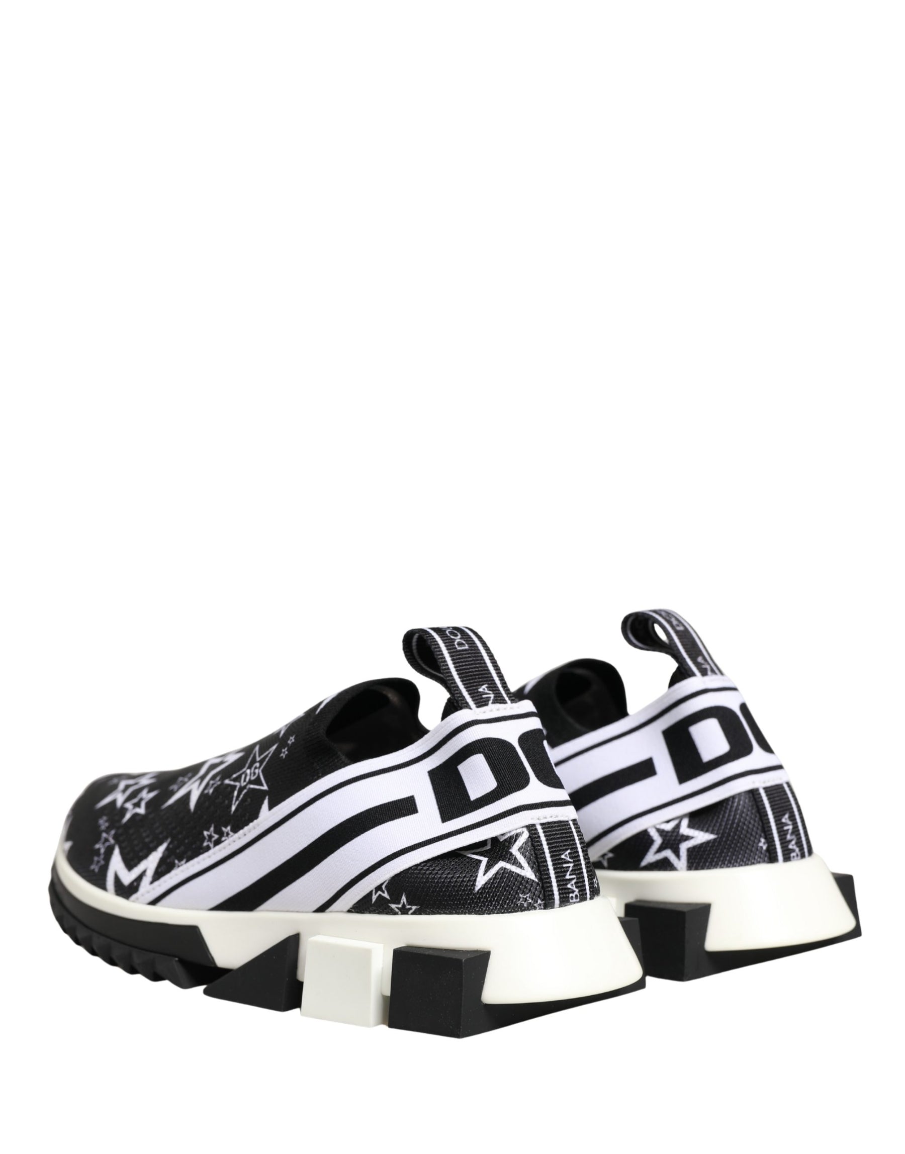 Dolce & Gabbana Black Stars Logo SORRENTO Sneakers Shoes | Regal Royce
