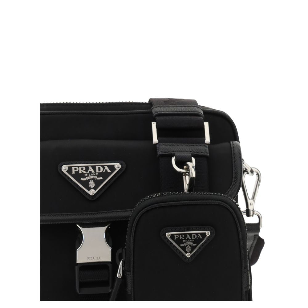 Prada Black Polyamide Shoulder Bag | Regal Royce