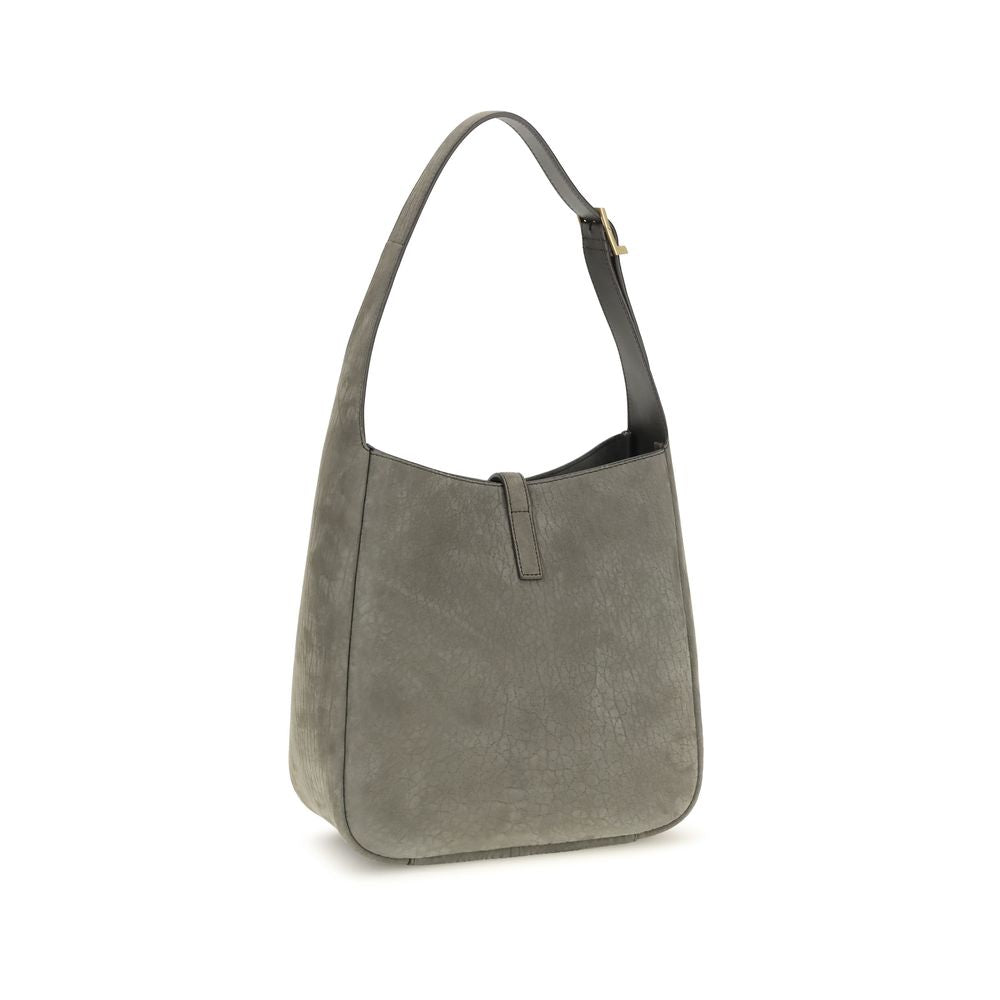 Saint Laurent Gray Calf Leather Bos Taurus Shoulder Bag | Regal Royce