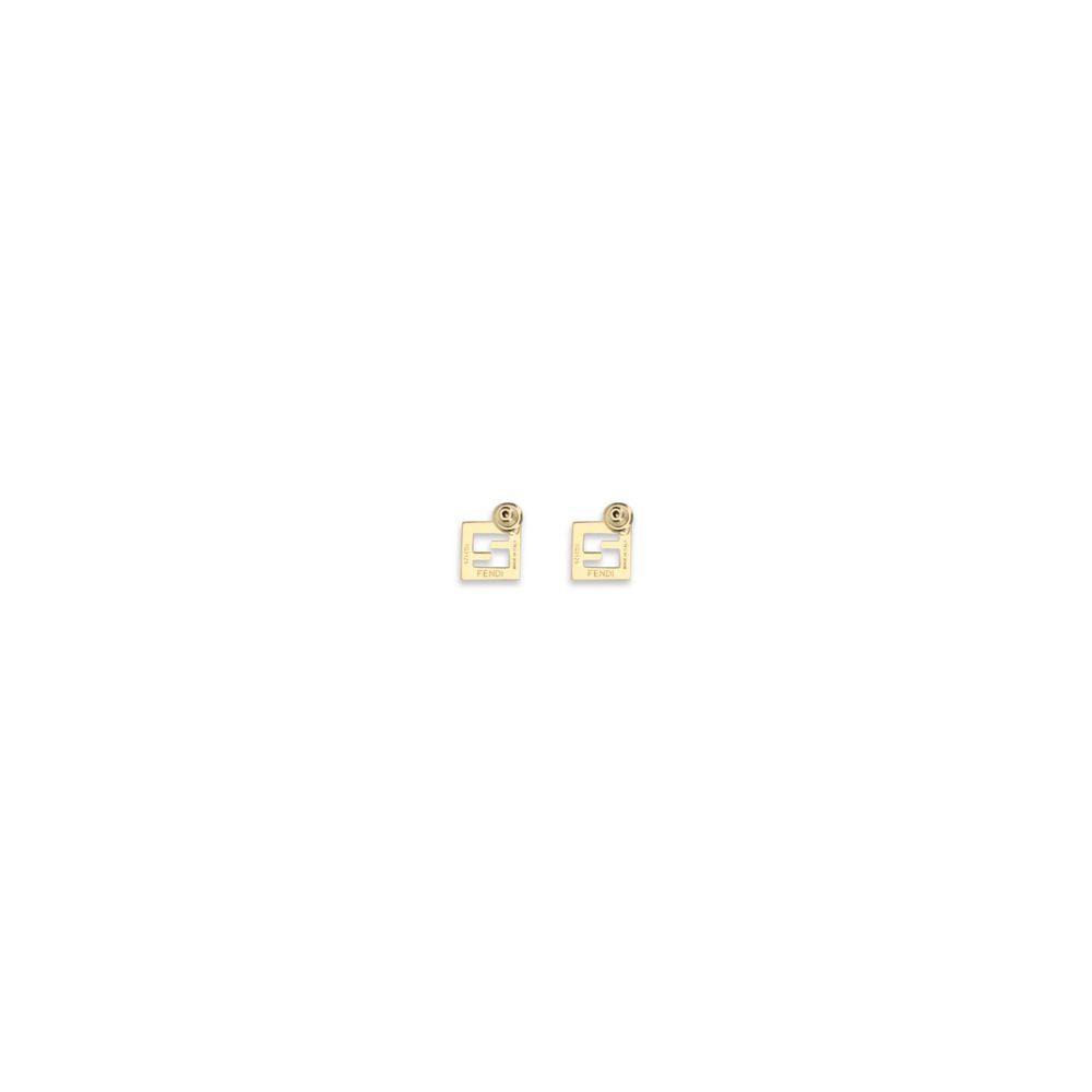 Fendi White Brass Earrings | Regal Royce