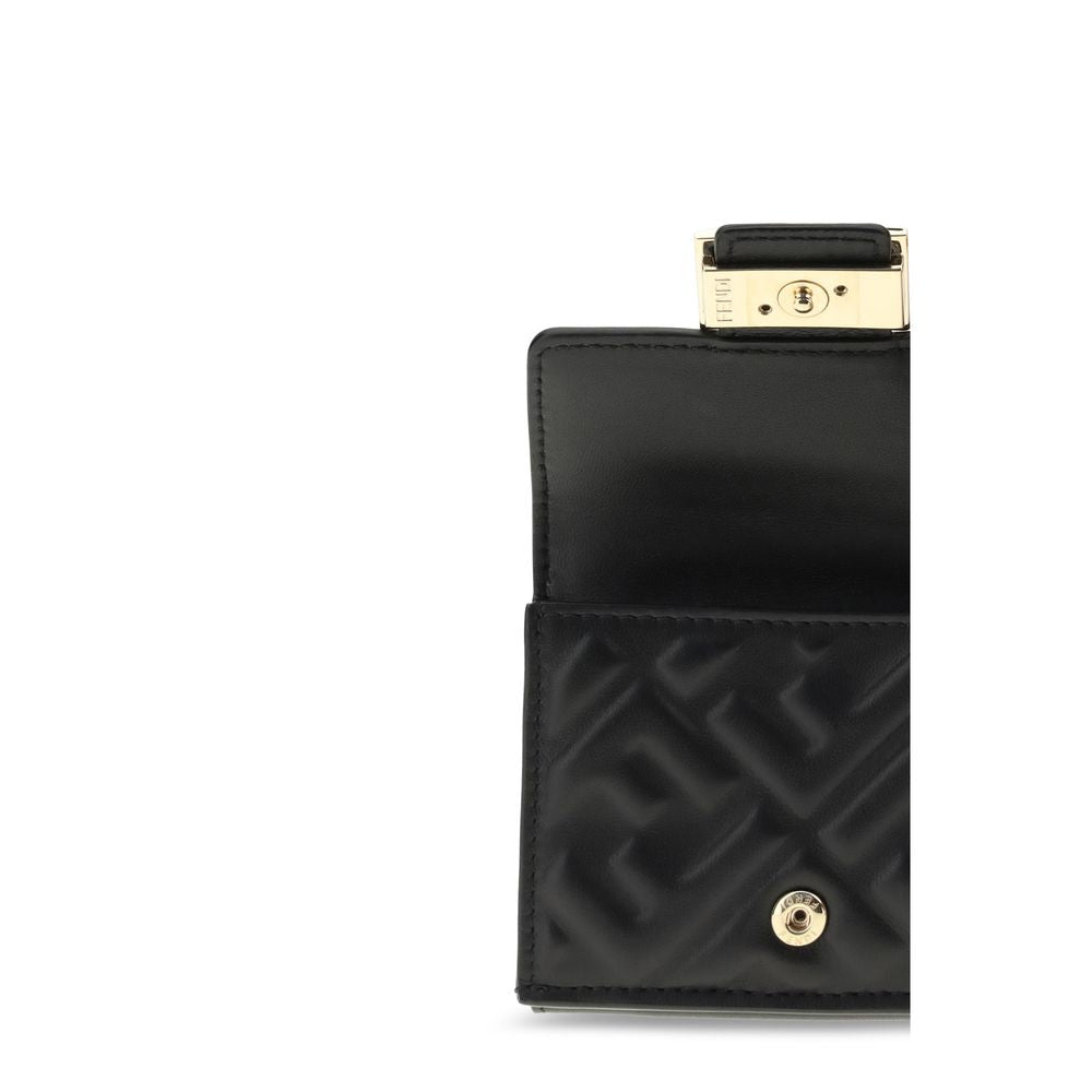 Fendi Black Lamb Ovis Aries Aries Wallet | Regal Royce