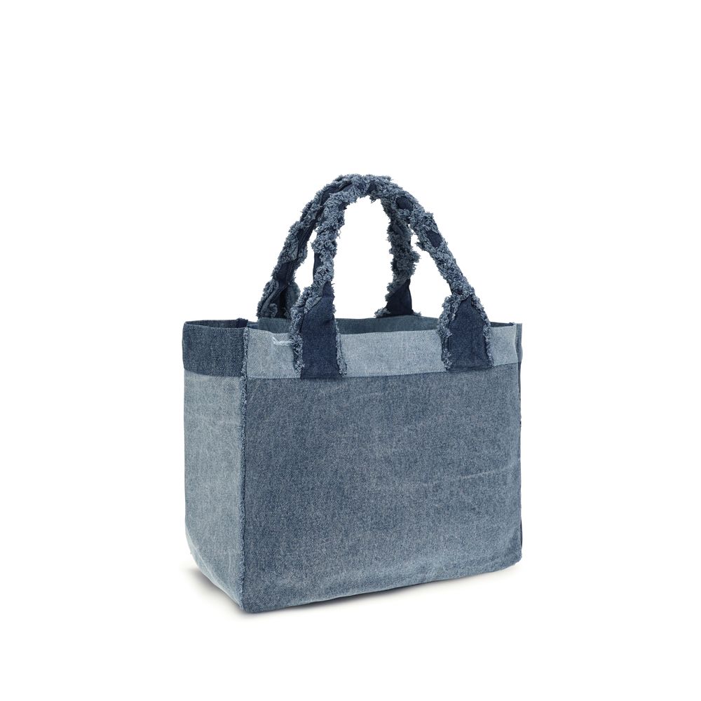 Ganni Blue Cotton Shoulder Bag | Regal Royce