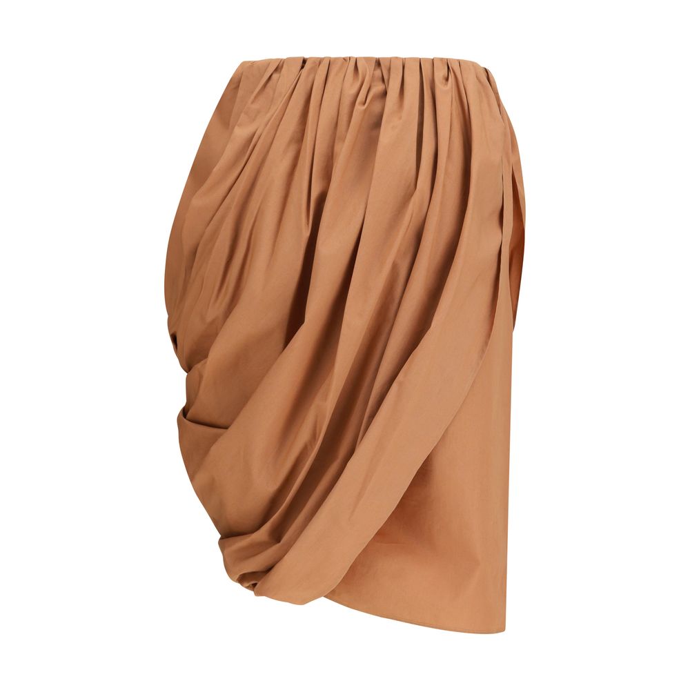 Chloé Beige Cotton Midi Skirt | Regal Royce