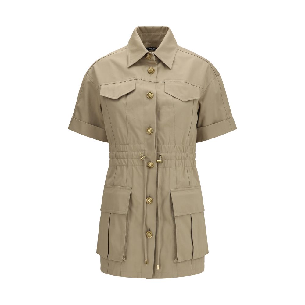 Balmain Beige Cotton Casual Dress | Regal Royce