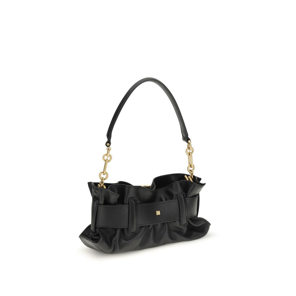 Balmain Black Calf Leather Bos Taurus Shoulder Bag | Regal Royce