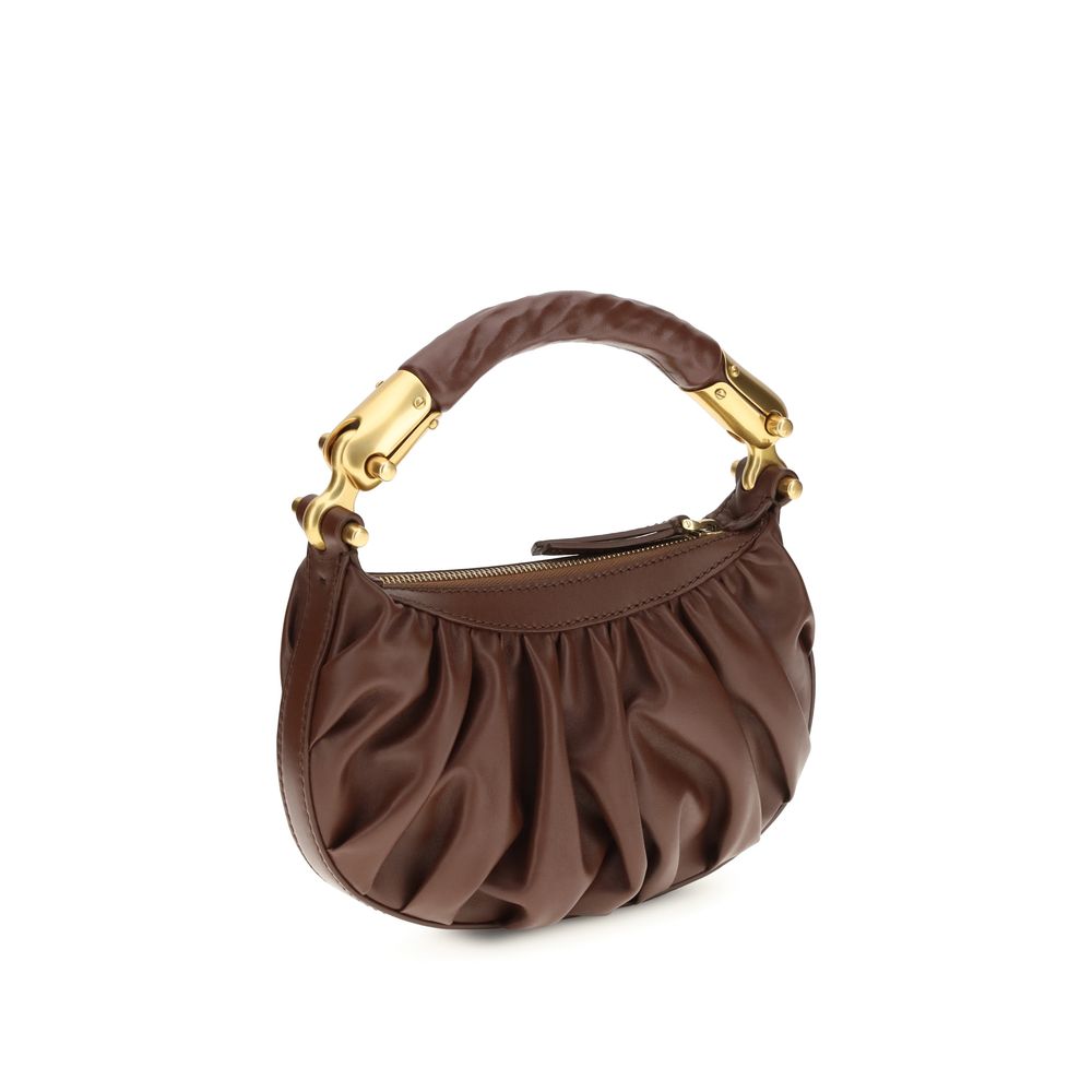 Balmain Brown Calf Leather Bos Taurus Shoulder Bag | Regal Royce