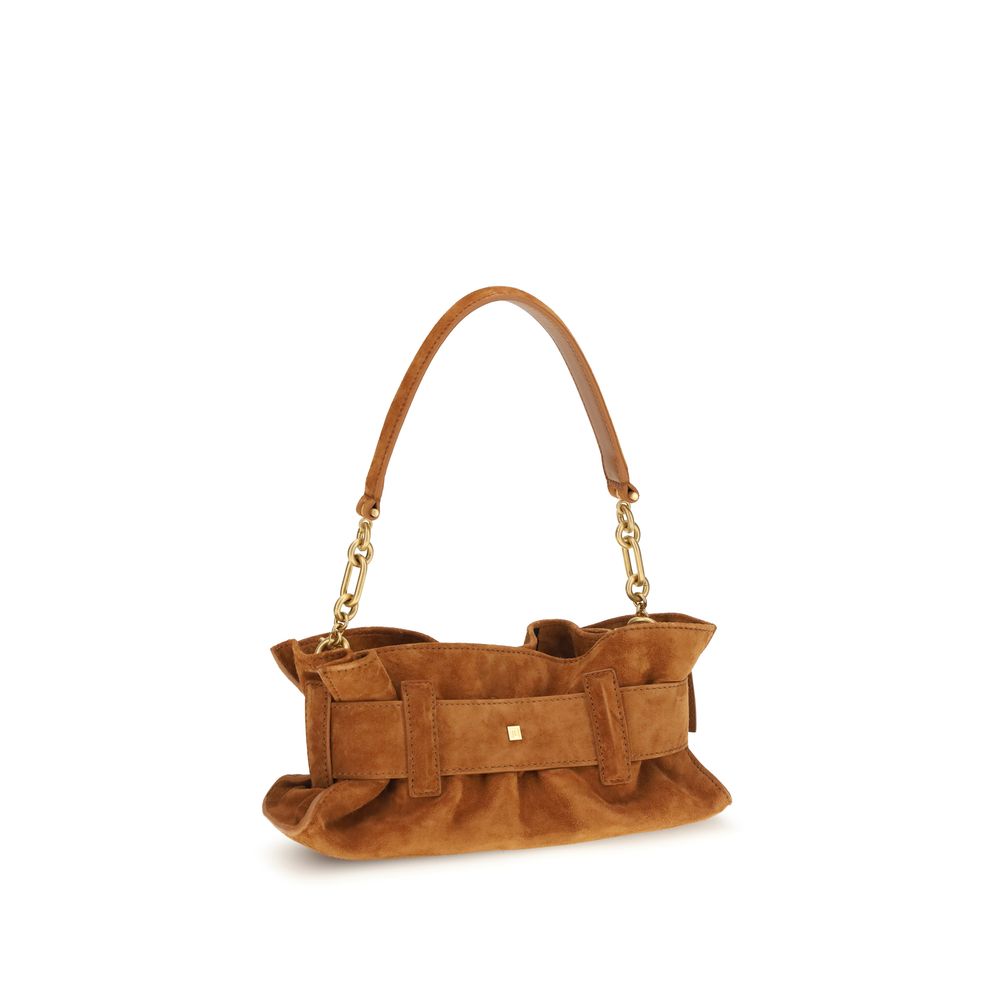 Balmain Beige Calf Leather Bos Taurus Shoulder Bag | Regal Royce