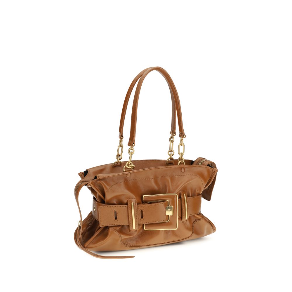 Balmain Brown Calf Leather Bos Taurus Handbag | Regal Royce