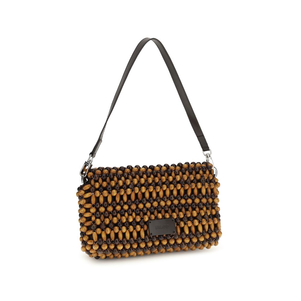 Staud Brown Wood Shoulder Bag | Regal Royce