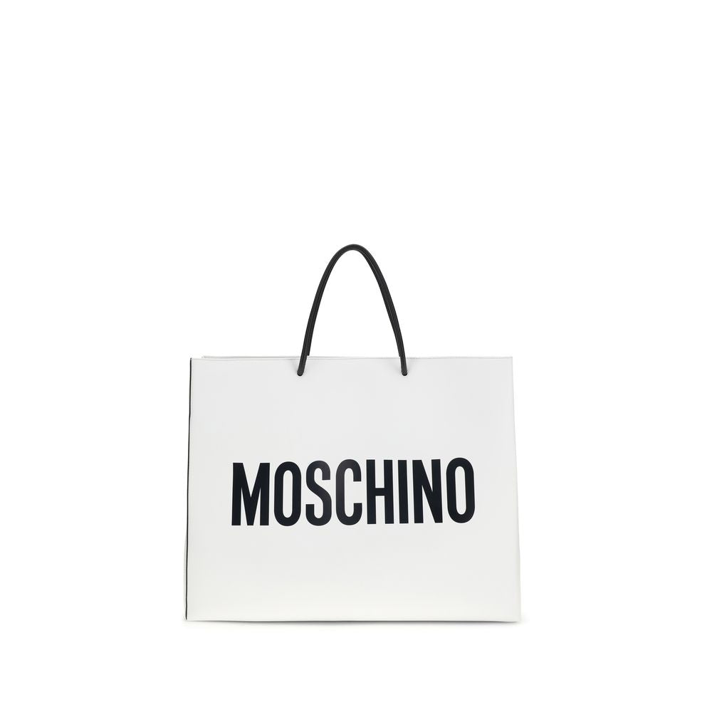 Moschino White Calf Leather Bos Taurus Handbag | Regal Royce