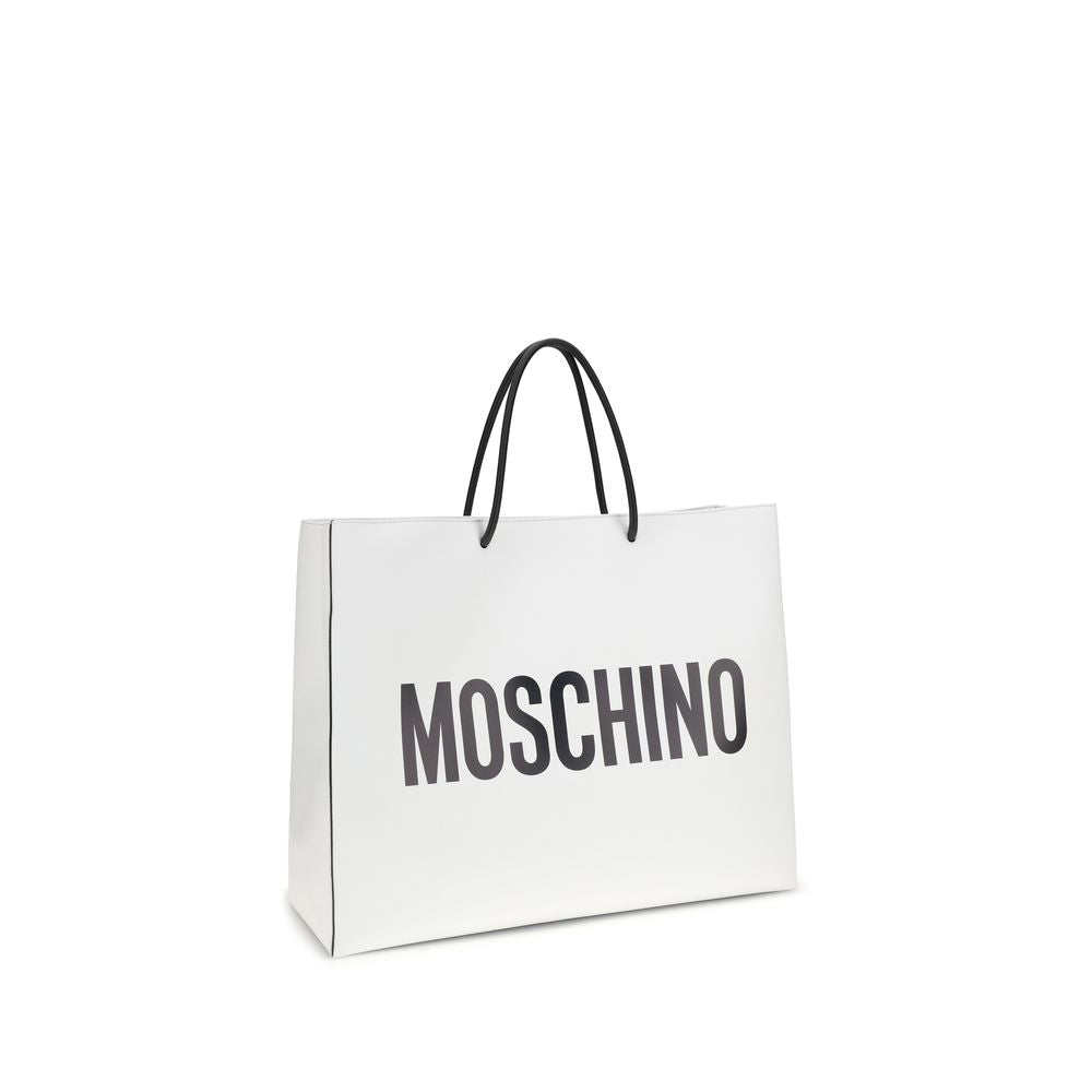 Moschino White Calf Leather Bos Taurus Handbag | Regal Royce