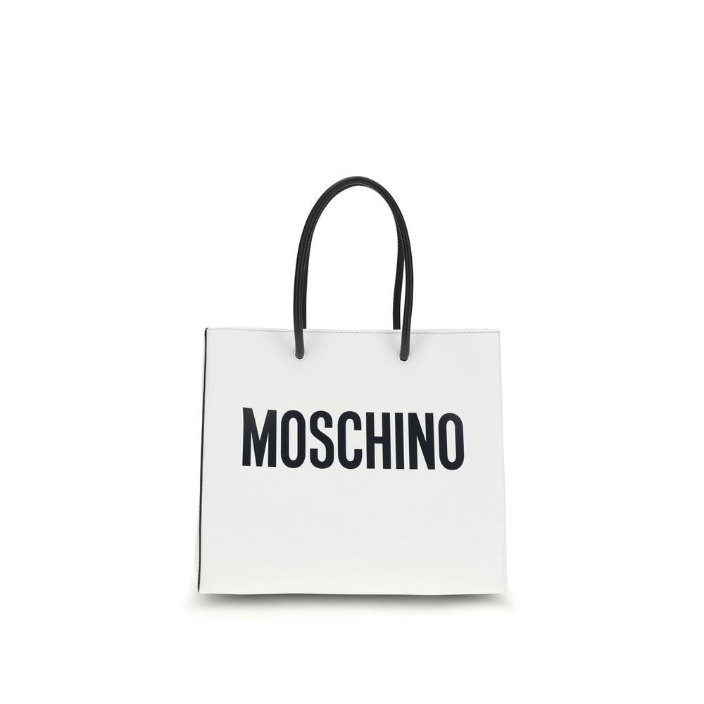 Moschino White Calf Leather Bos Taurus Handbag | Regal Royce
