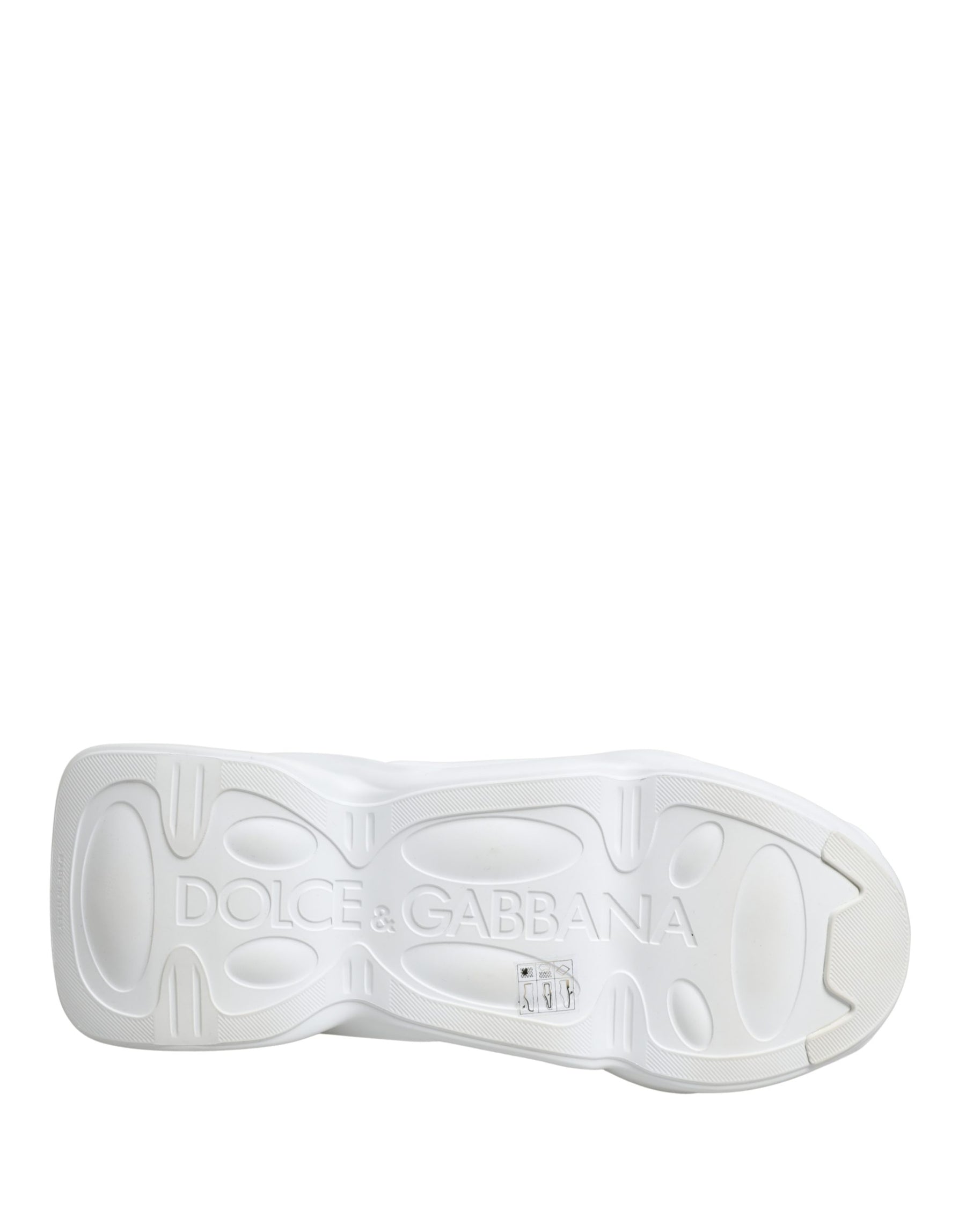 Dolce & Gabbana White Slip On Wave LowTop Sneakers Shoes | Regal Royce