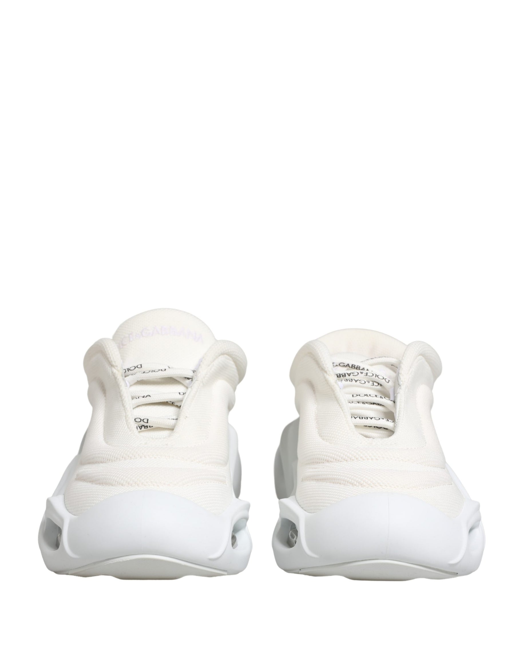 Dolce & Gabbana White Slip On Wave LowTop Sneakers Shoes | Regal Royce