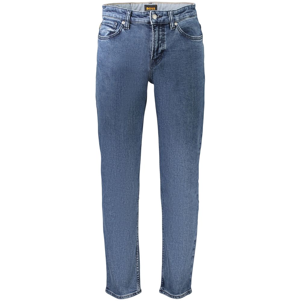 Hugo Boss Blue Cotton Men's Jeans | Regal Royce