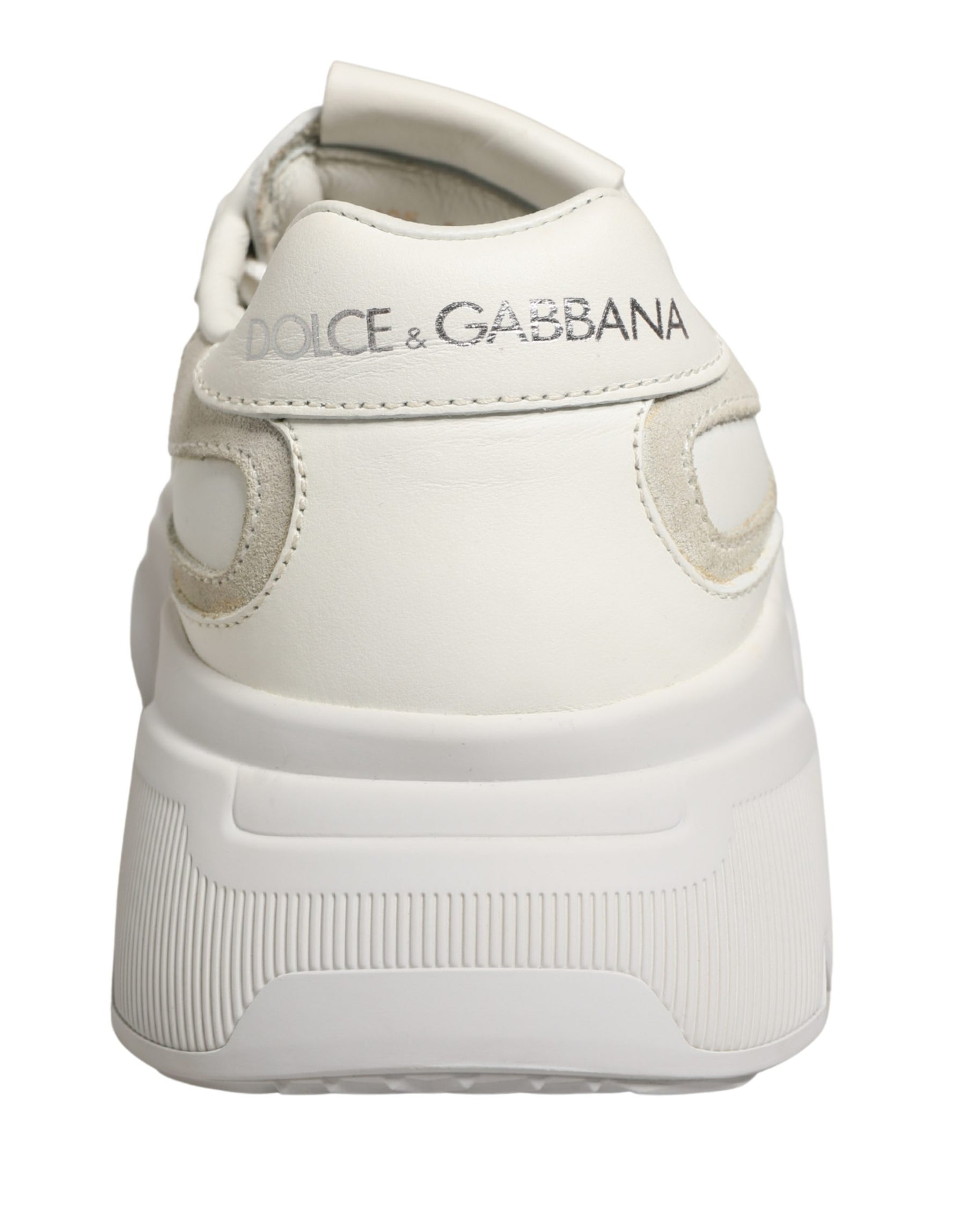 Dolce & Gabbana White Leather Daymaster Low Top Sneakers Shoes | Regal Royce