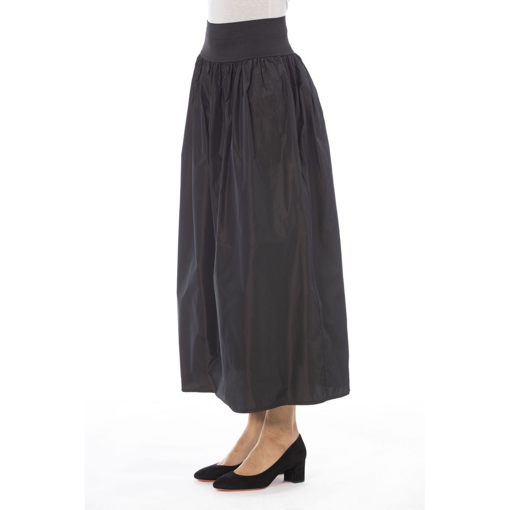 Alpha Studio Brown Polyester Women Skirt | Regal Royce