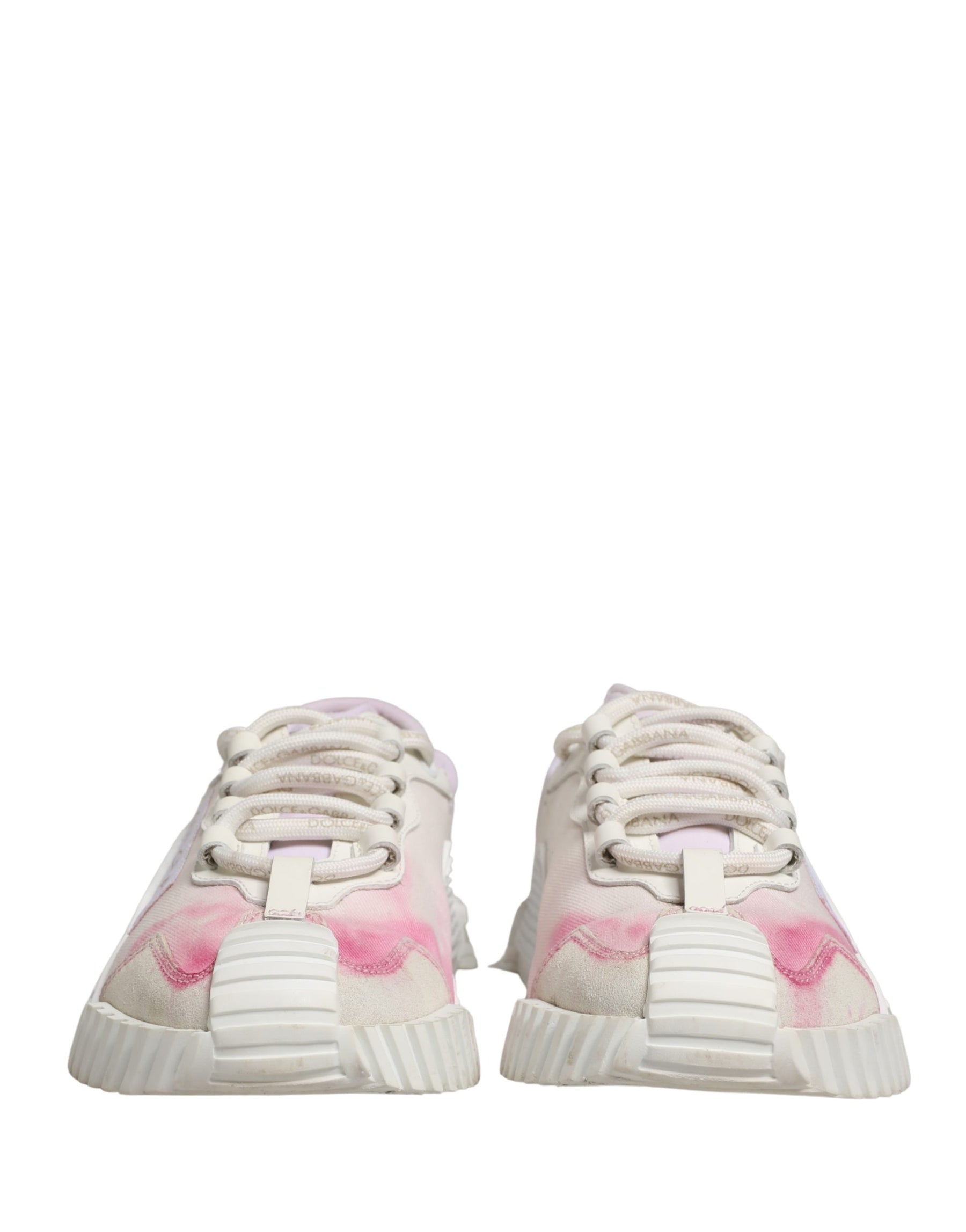 Dolce & Gabbana White NS1 Lace Up Low Top Sneakers Shoes | Regal Royce