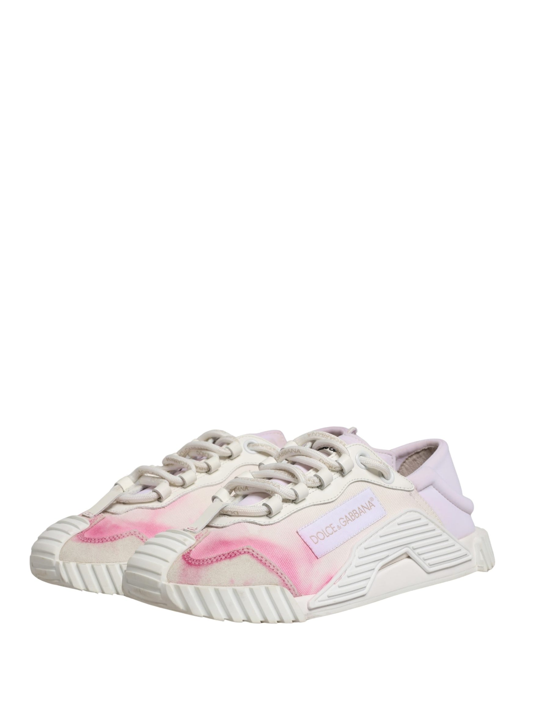 Dolce & Gabbana White NS1 Lace Up Low Top Sneakers Shoes | Regal Royce