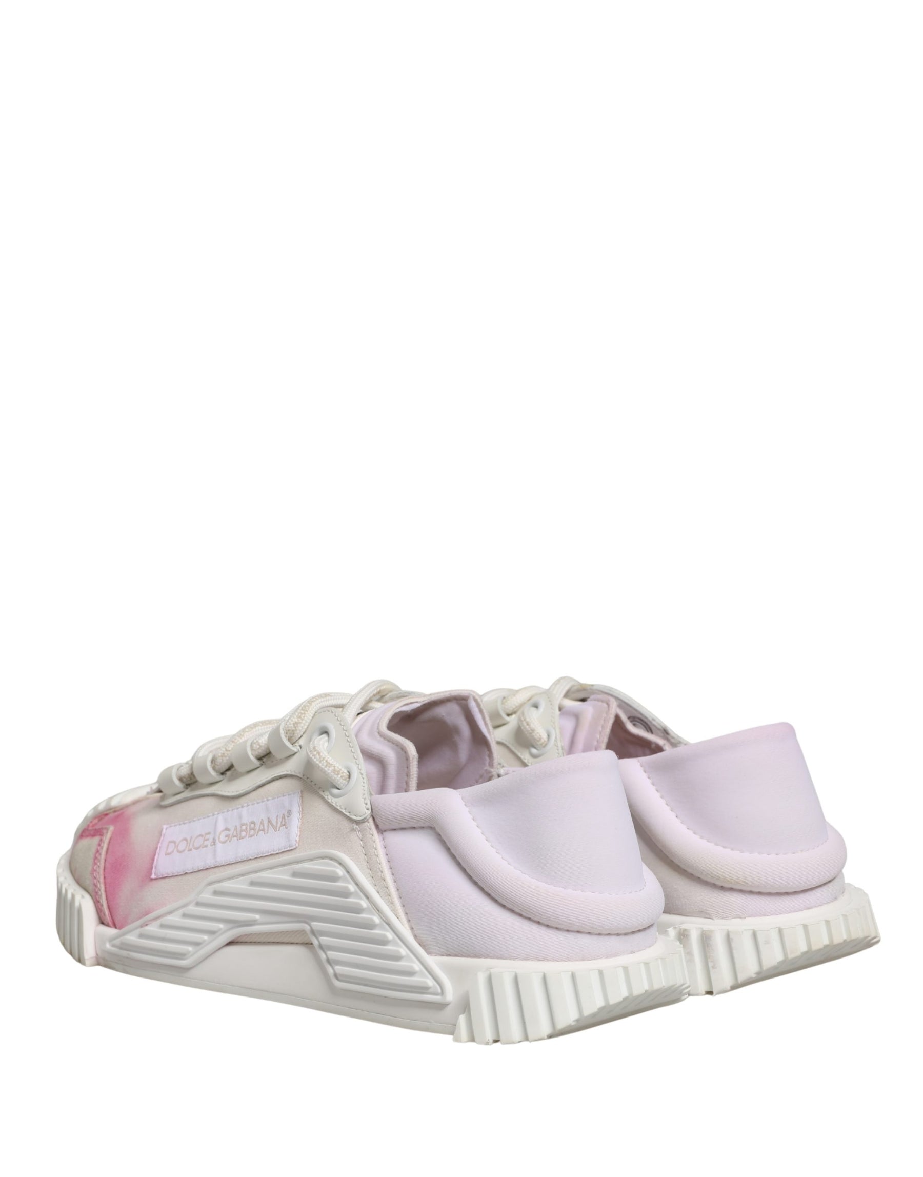 Dolce & Gabbana White NS1 Lace Up Low Top Sneakers Shoes | Regal Royce