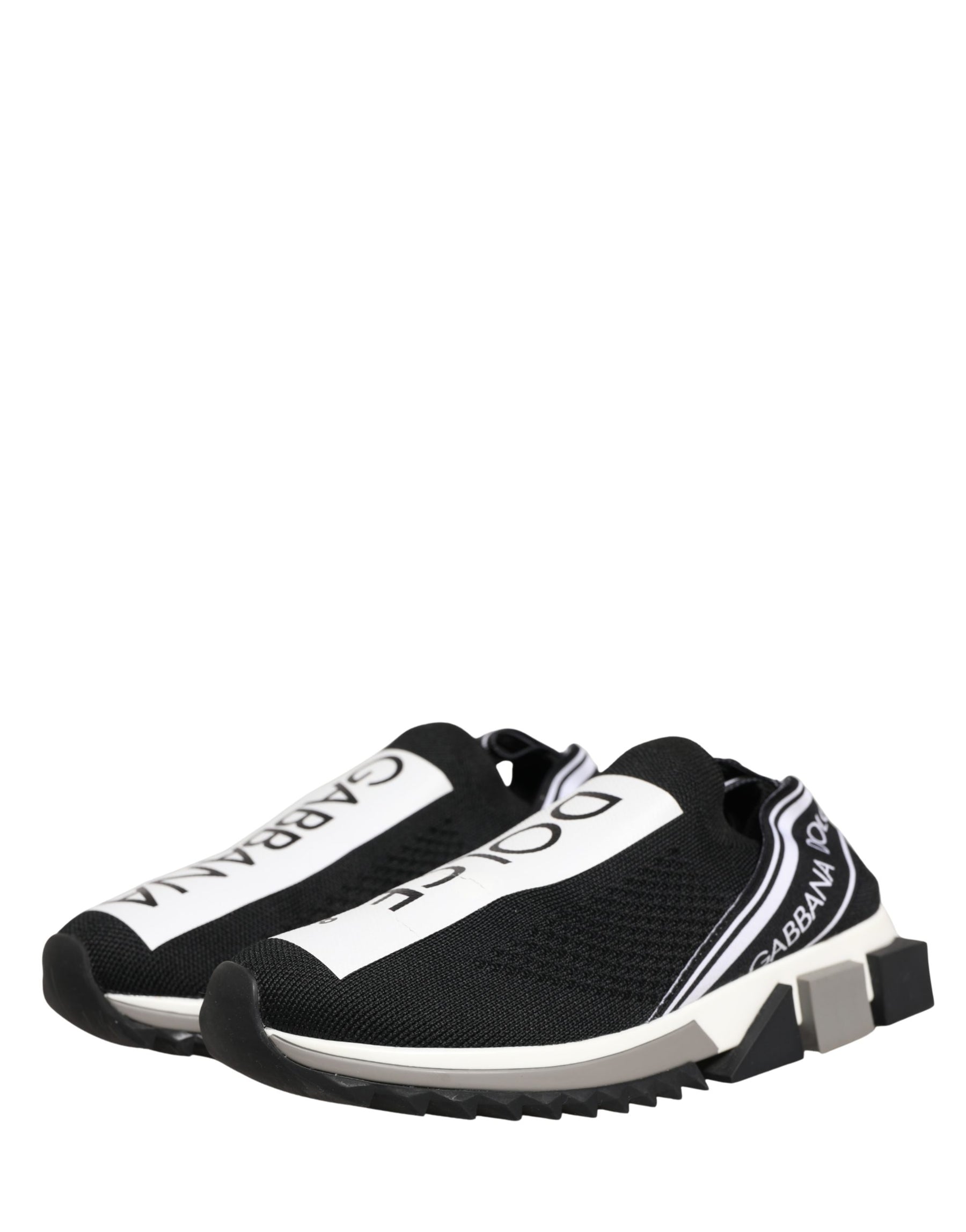 Dolce & Gabbana Black Sorrento Slip On Low Top Sneakers Shoes | Regal Royce