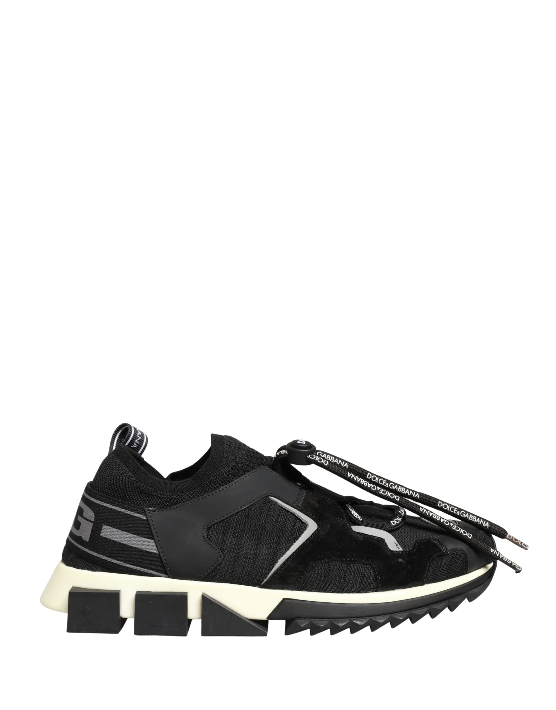 Dolce & Gabbana Black Mesh Sorrento Trekking Sneakers Shoes | Regal Royce