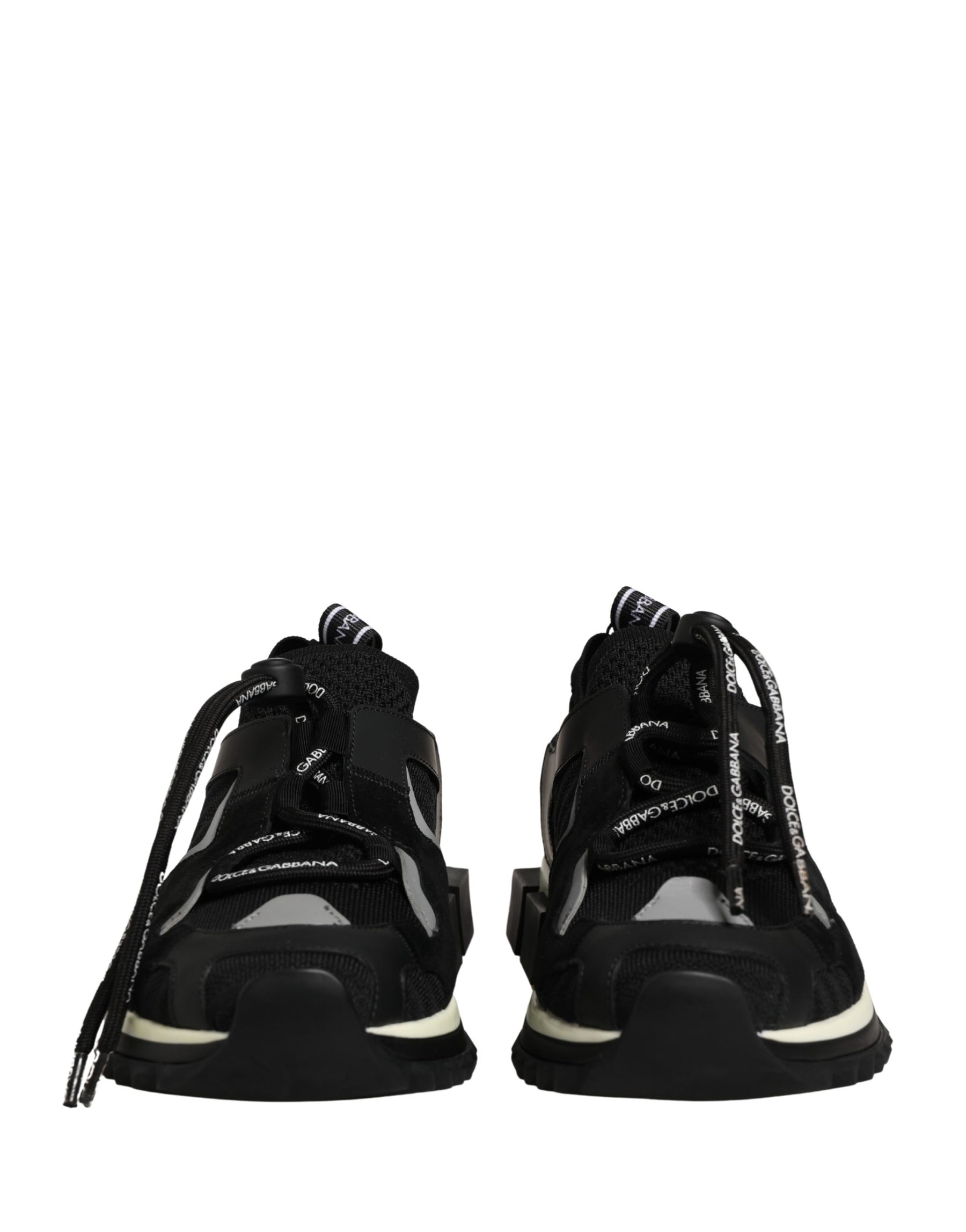 Dolce & Gabbana Black Mesh Sorrento Trekking Sneakers Shoes | Regal Royce