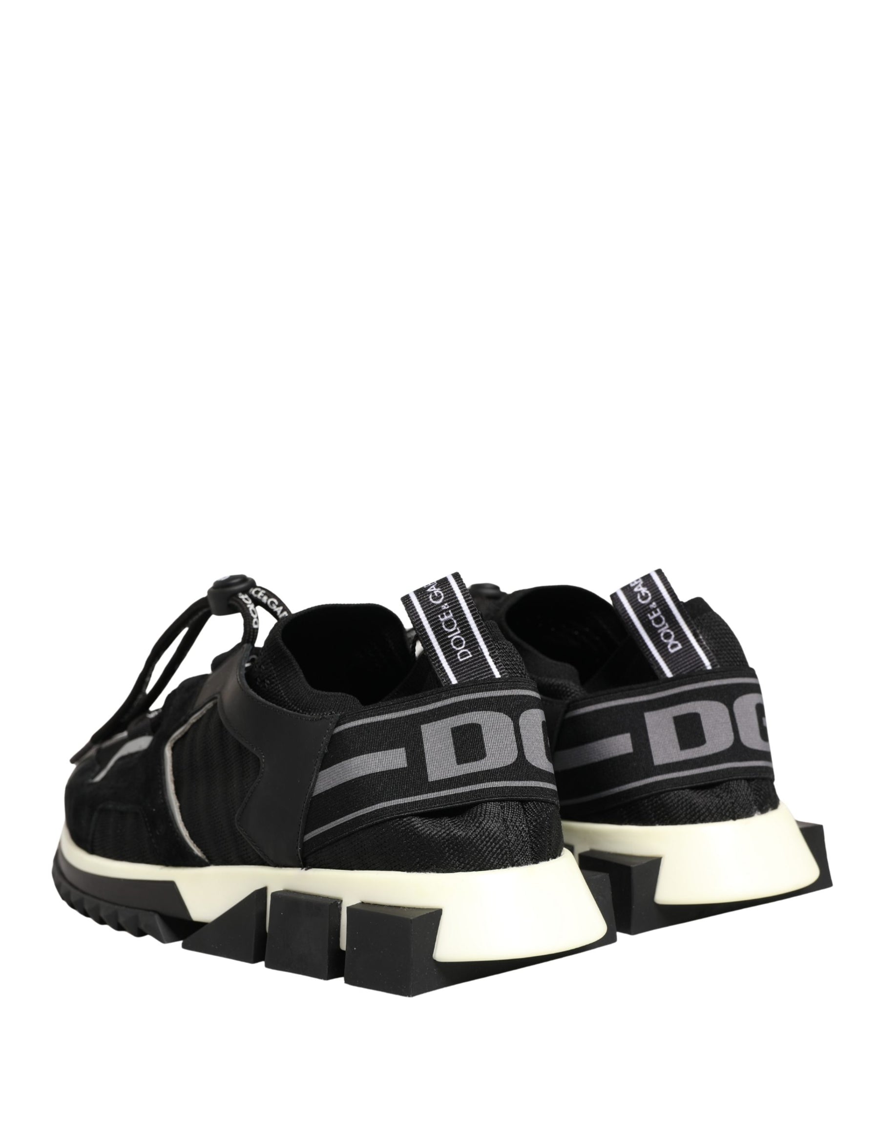 Dolce & Gabbana Black Mesh Sorrento Trekking Sneakers Shoes | Regal Royce