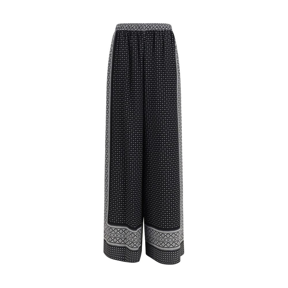 Ermanno Scervino Black Silk Casual Pants | Regal Royce