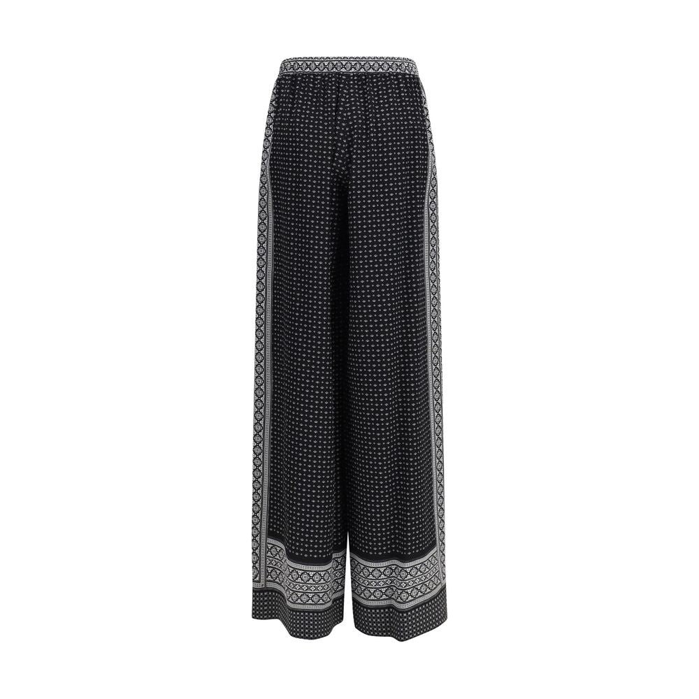 Ermanno Scervino Black Silk Casual Pants | Regal Royce